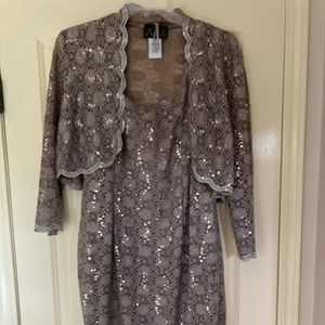 Alex Champagne Cocktail Dress